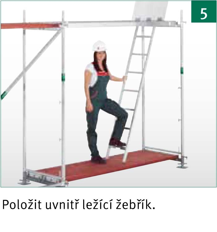 Montáž lešení – krok 5