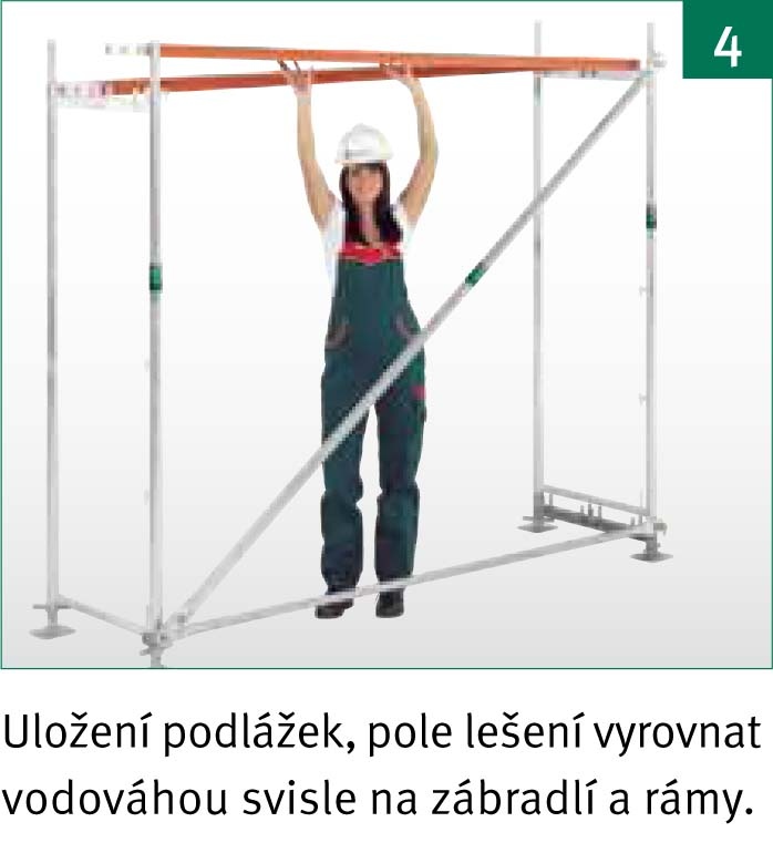 Montáž lešení – krok 4